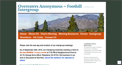 Desktop Screenshot of oafoothill.org